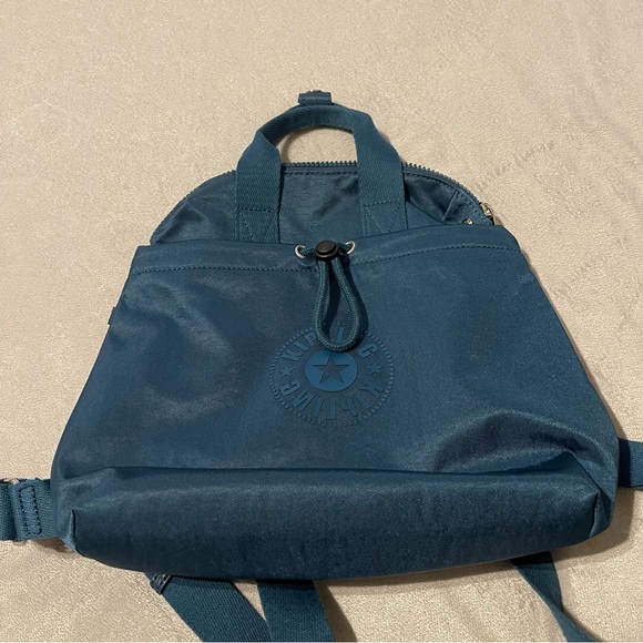 Kipling Bags Kipling Dark Teal Small To Mid Size Backpackpurse